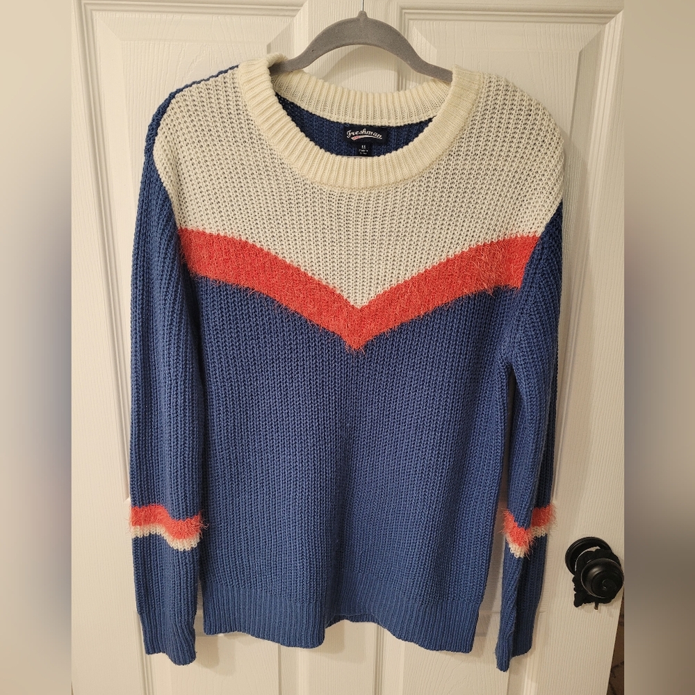 Women's Freshman 1996 vintage looking sweater, knit size Medium